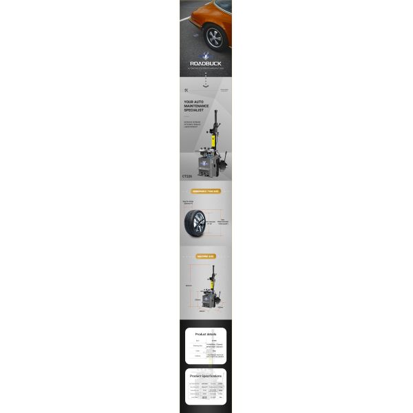 Anti Scratch Tyre Changer Machine Heavy Duty Structure For Professional Wheel Service