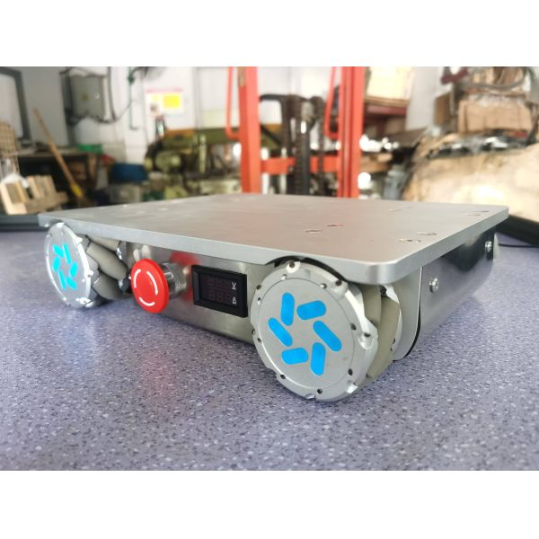 4 Inch Wired Controller Industrial Mobile Robot Car Chassis For Lab
