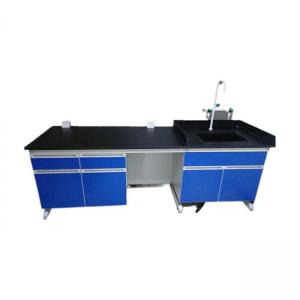 Buy cheap Blue Epoxy Resin Worktop Wood Laboratory Furniture Manufacturers For Chemical Lab Using product
