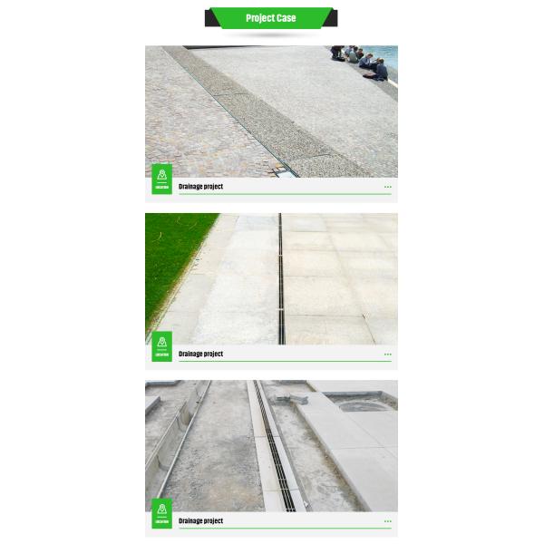 Car Wash Floor Water Drainage Stainless Steel Grating with Custom Drainage Channel