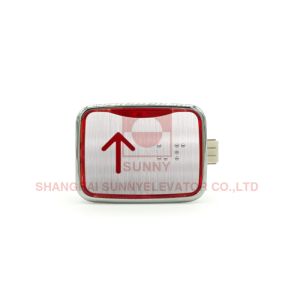 Low Price Elevator Push Button Switch Elevator Parts / ABS Base With Metal