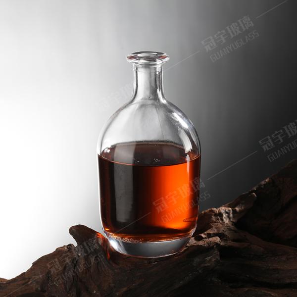 Acceptable Customer's Logo Glass Products 500ml 750ml Empty Alcohol Bottle with Cork