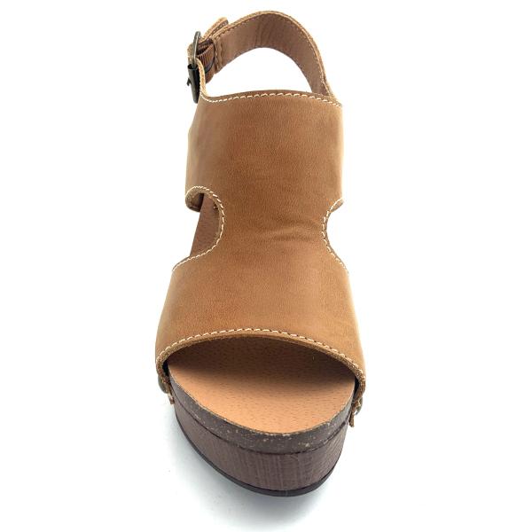 Functional High Heel Chunky Sandals With Buckle Strappy Closure Type