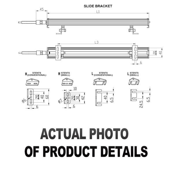 Oil Resistant CNC Machine Lamp Impact Proof LED Work Light Bar For Machine Tools