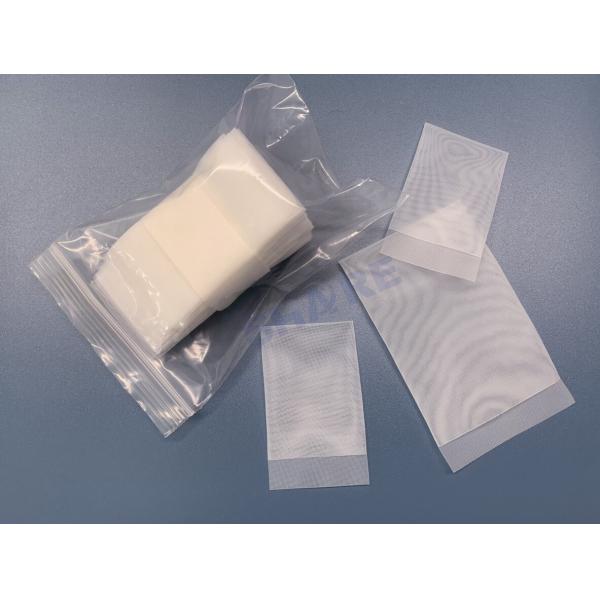 Custom 30mm X 50mm 45mm X 75mm 75mm X 95mm Easy Fill Flap Biopsy Filter Bags Pleated Bottom