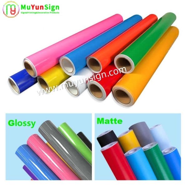 Premium Self-Adhesive Color Cutting Vinyl Roll 50m | Outdoor Waterproof Plotter Sign Vinyl Film for Lettering & Craft Decoration
