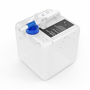 Water Container 2.6 Gallon BPA Free, Emergency Water Storage Containers With Spigot, Foldable Portable Storage Jug