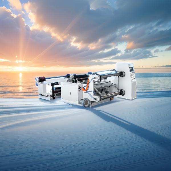 Auto Material Loader PLC Touch Screen Horizontal Slitting And Rewinding trimming Machinery 1000/600mm 200m/Min