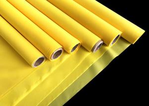 China 110Mesh Yellow Monofilament Polyester Silk Screen Printing Mesh Plain Weave on sale