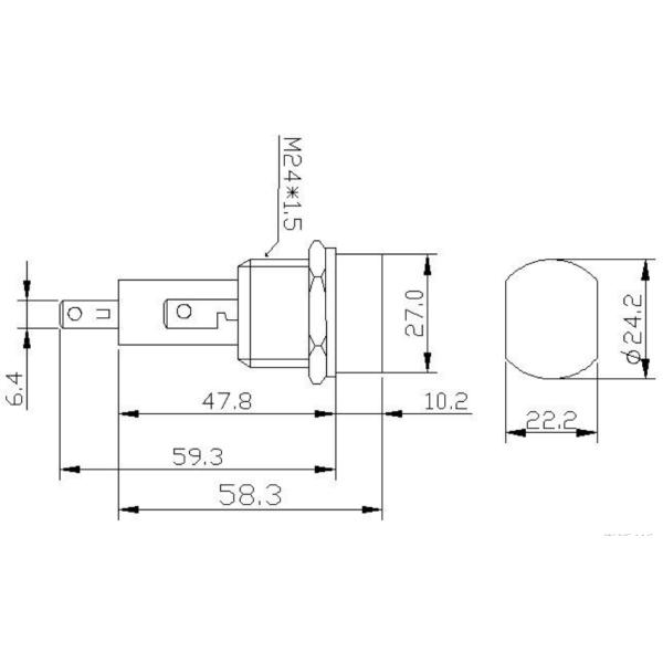 Heavy Duty Faston R3-41 H3-41 30A 40A 250V 600V AC 10X38mm Glass Ceramic Panel Mount Fuse Holder