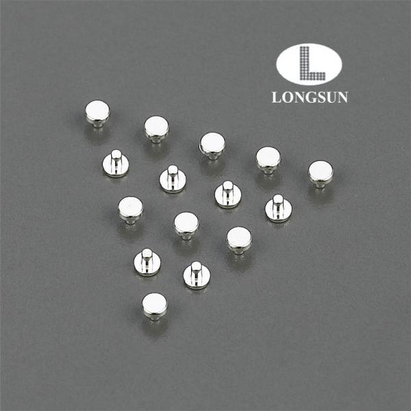 Elelectrical Silver Contact Rivets Bimetal AgCu Solid For Micro Switches
