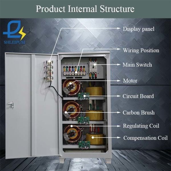 80KVA 3 Phase Voltage Regulator/Stabilizer 50Hz 60Hz Servo Type Voltage Stabilizers