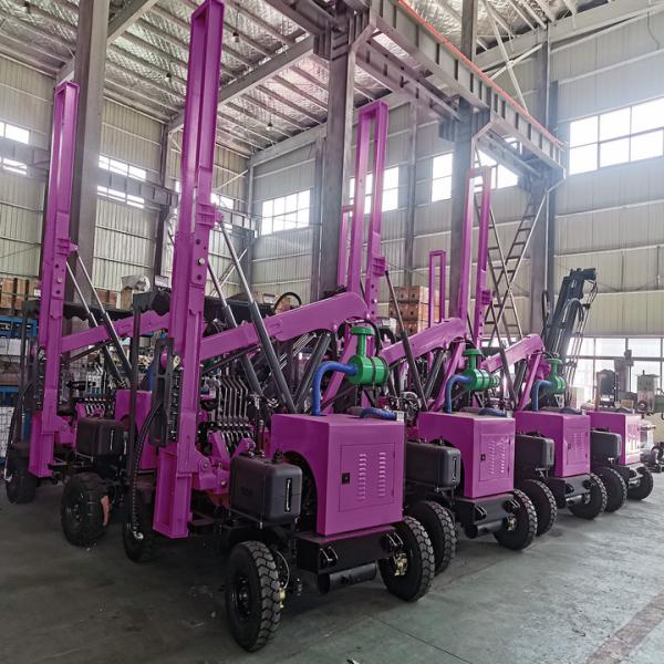 Mini Pile Driving Machine Guardrail Pile Drilling Equipment Vibration Hammer Pile Driver