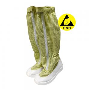 China Dust Free Unisex Durable Anti Static Work Shoe Cover ESD Clean Room PU Boots on sale