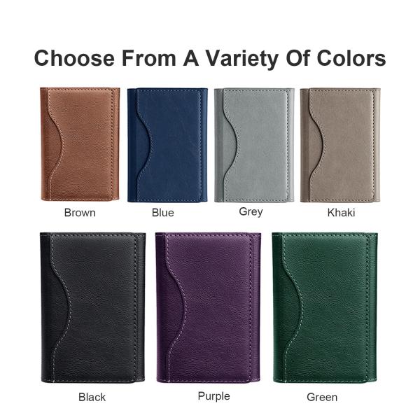 Flip iPhone Leather Wallet Luxury Magsafe Card Holder Stand OEM / ODM For IPhone
