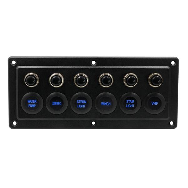 20A 550G Marine Toggle Switch Panel Boat Electricals Single Touch