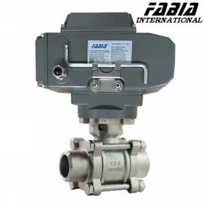 Buy cheap FABIA Electric High Pressure Three Piece Butt Welding Ball Valve product