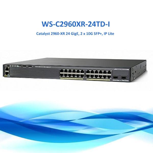 Genuine New WS-C2960XR-24TD-I Cisco Catalyst 2960XR 24 Port Gigabit CISCO Switch