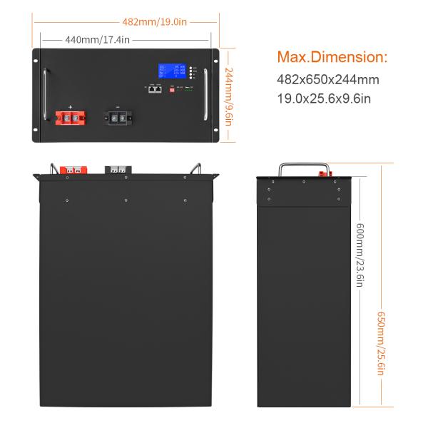 Diy 48v Lifepo4 Battery 200ah 51.2V 120Ah Lithium Solar Energy Storage