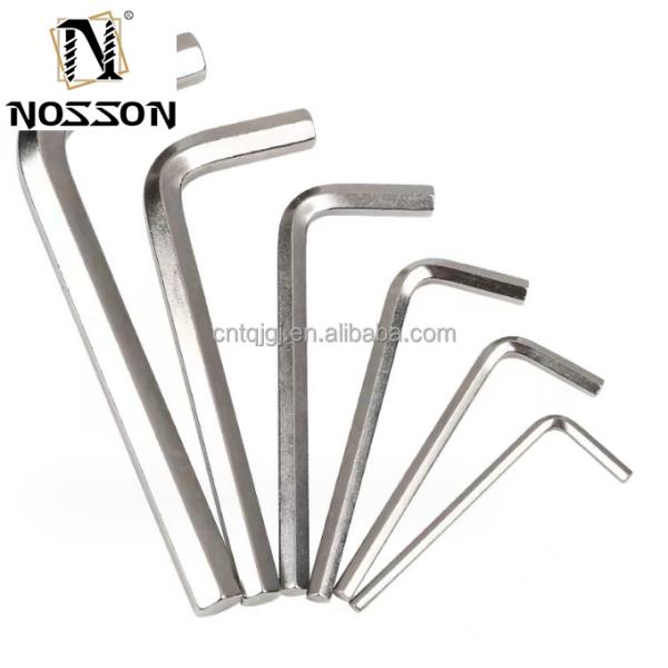 Durable L-shaped Hex Wrench Set Carbon Steel 3mm 4mm 5mm 6mm Industrial Grade Allen Key Set Max Torque Capacity 2000lb-ft