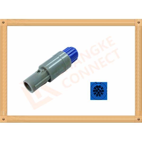 Plastic Male Plug Push Pull 14 Pin Circular Connector PVC Insulation