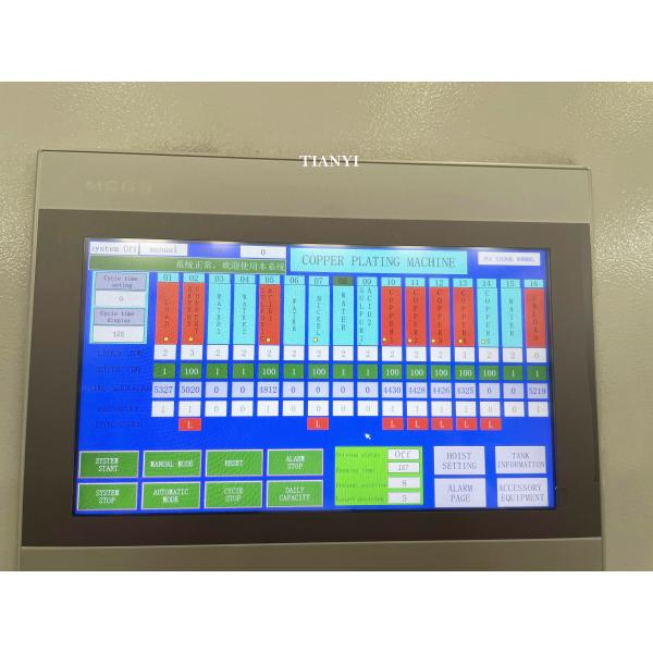 Automatic Metal Plating Machine For Copper / Zinc / Nickel / Gold / Chrome Plating