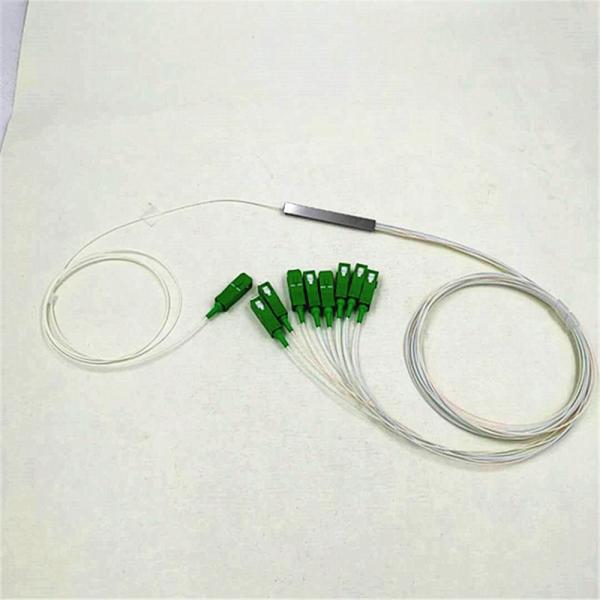 Good quality Steel tube type with sc apc 1x8 fiber optic splitter chip