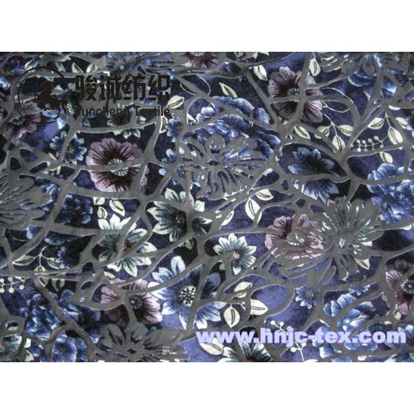 New burnout various style polyester fabric miro velvet fabric women apparel fabric