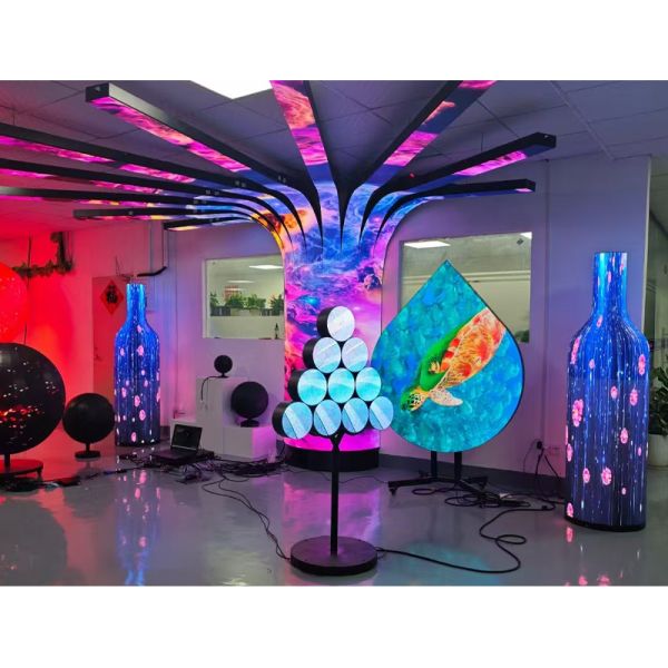 OEM Indoor Outdoor Arch Flexible LED Video Wall Interactive LED Curved Tunnel Display Immersive Tunnel Screen
