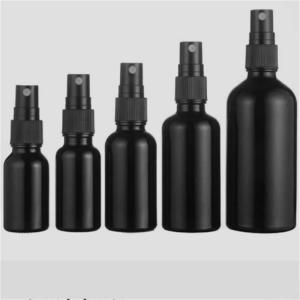 China Thickened CE Glass Bottles With Sprayer , Leakproof 4 Oz Black Glass Spray Bottles on sale