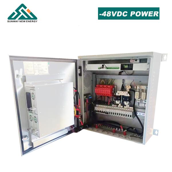 Lead Acid Battery Solar Power System 48VDC 50hz Output Frequency For Telecom Base Station