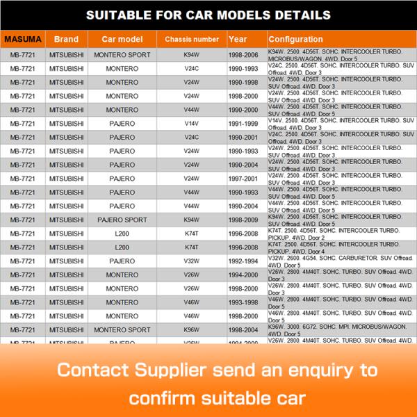 MB-7721 MASUMA Auto Suspension Systems Rear Ball Joint MB860829 MB860829 MB860830 for MITSUBISHI