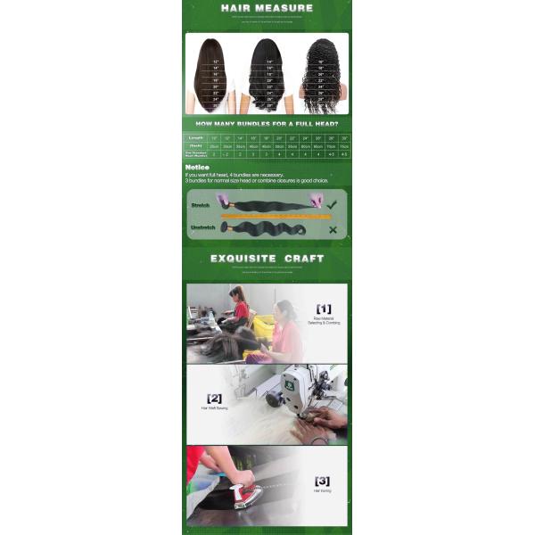 Unprocessed Virgin Human Hair Weave Vendors , 100% Human Hair Bundles