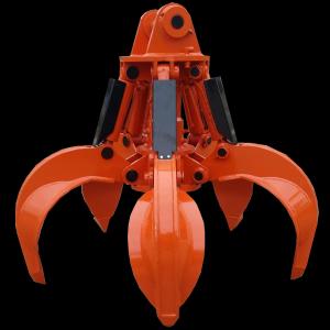 Buy cheap Wholesale Flexible Snatch At Scrap 360 Degree Rotation Hydraulic Orange Peel Grab Steel Scrap Grapple For Excavator product
