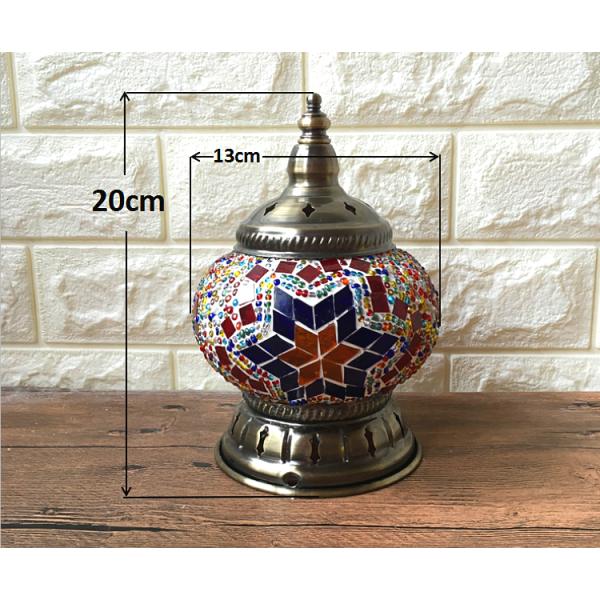Retro ethnic style bedroom bedside night light restaurant cafe bar Turkish nightstand light(WH-VTB-04)