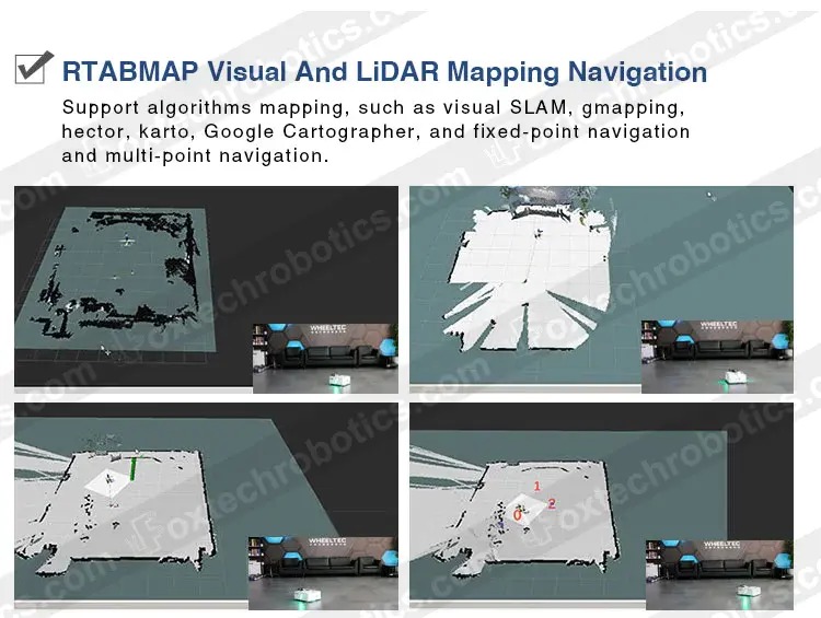 S200 60kg Payload Open-source LiDAR SLAM and Mapping Tracked Robot Chassis ROS Differential Drive