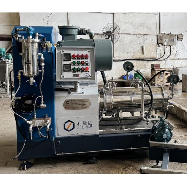 100L Capacity High Flow Horizontal Bead Mill With PU Discs For Water Based Products