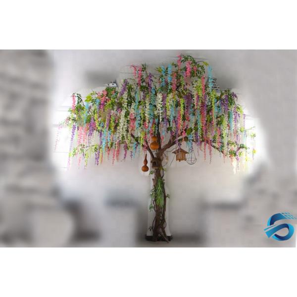 Customize Artificial Wisteria Tree , Fake Wisteria Flowers Easy Moving