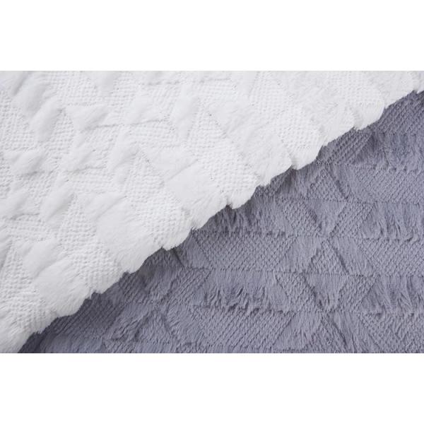 NO MOQ Customized Design Soft Solid Color Plain Velvet Double Sided Quilted Fabric