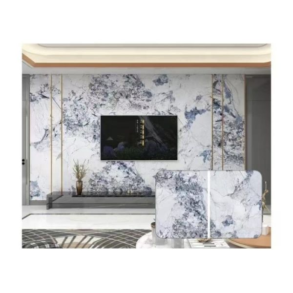 2.9m Hot Pressed PVC Marble Sheets Scratch Resistant Wall Board