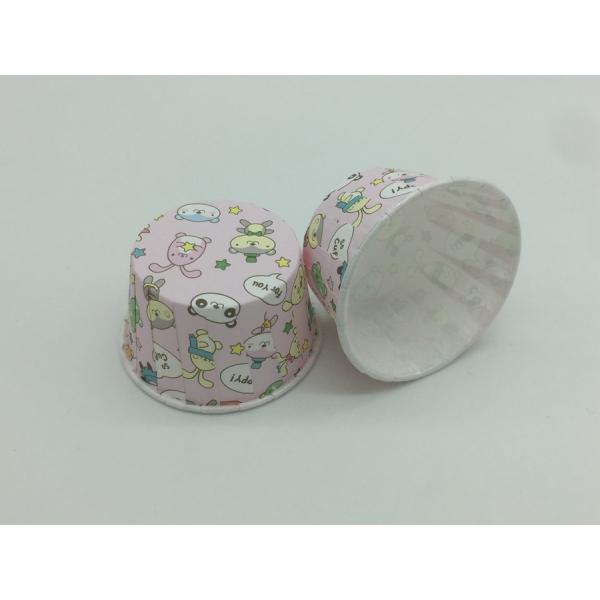 Cute Souffle PET Baking Cups Decorative Paper Cupcake Holders Eco - Friendly
