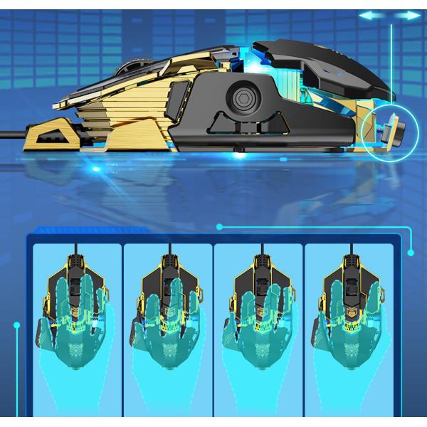 Wired 3200DPI 50uA CW901 Ergonomic Gaming Mouse With Backlight