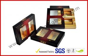 Buy cheap Matt Varnish Foil Paper Cigar Gift Box With Golden / Cigar Gift Sets product