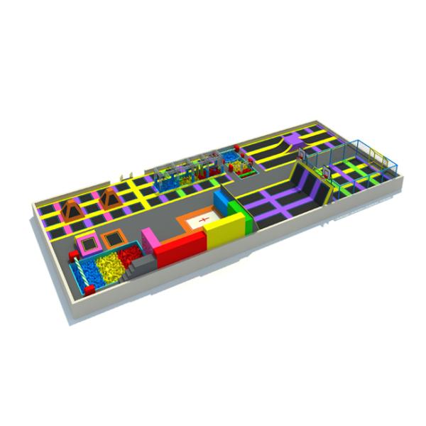 Large Inside Trampoline Park , Playland Trampoline With Multiple Products