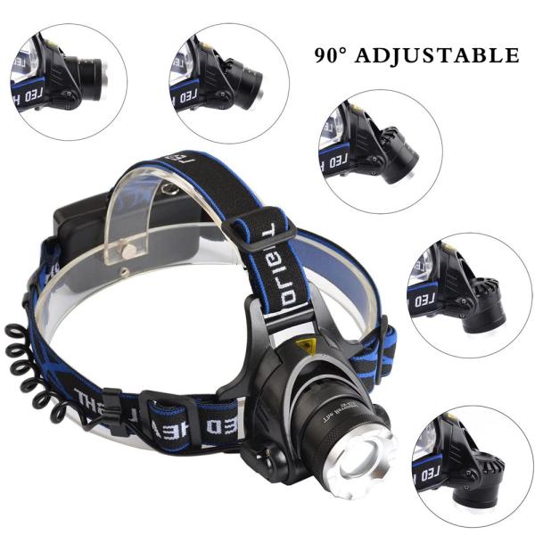300 Lumens Brightness Waterproof IPX4 Adjustable Angle LED Headlamp Flashlight for Camping and Hiking