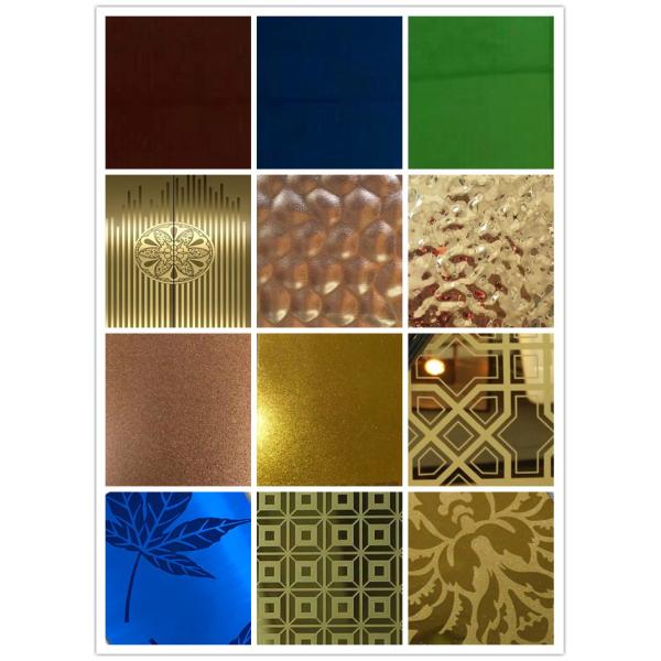 Super Mirror Finish 304/201 Grade Decorative Stainless Steel Sheet 1240x2440mm
