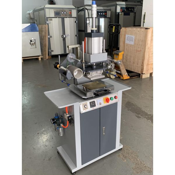 0.6KW Pneumatic Transfer Ironing Printer Heat Press Machine for Leather Embossing and Printing