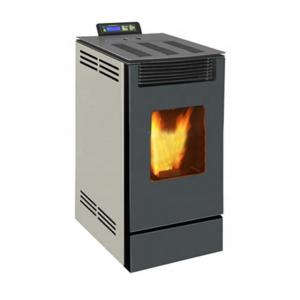 China A9 Gray Biofuel Wood Pellet Stove Fireplace 90% Efficiency on sale