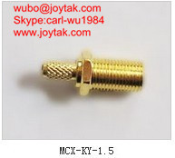 High quality gold plated MCX jack crimp type coaxial onnector MCX-KY-1.5