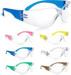Buy cheap Blue Polycarbonate UV Protection Eye Protection Safety Glasses Scratch Resistant UV 400 product